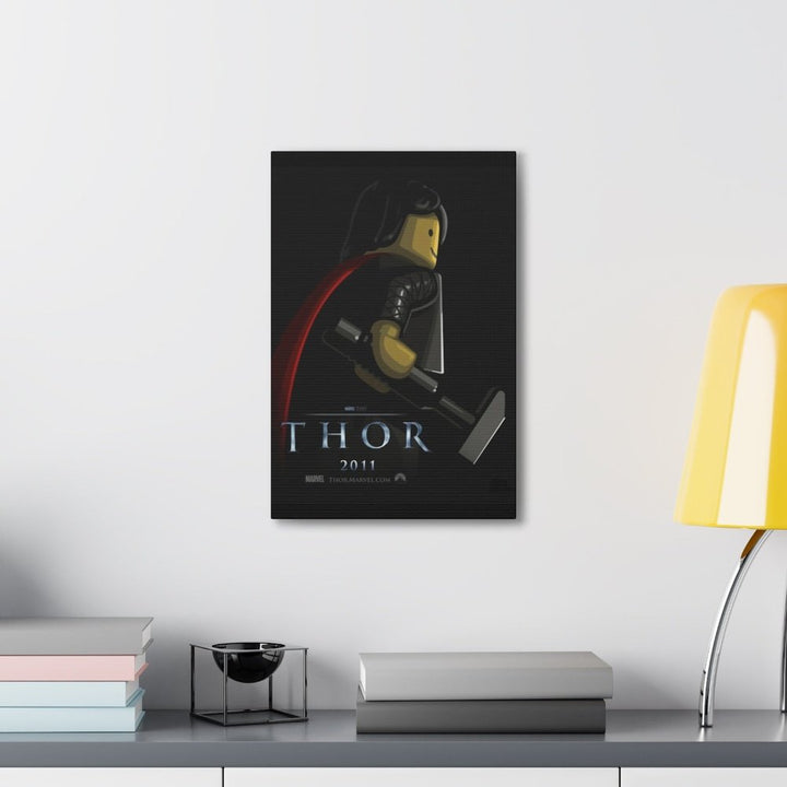 Thor LEGO Movie Wall Art Canvas Art With Backing. Jurassic Bricks