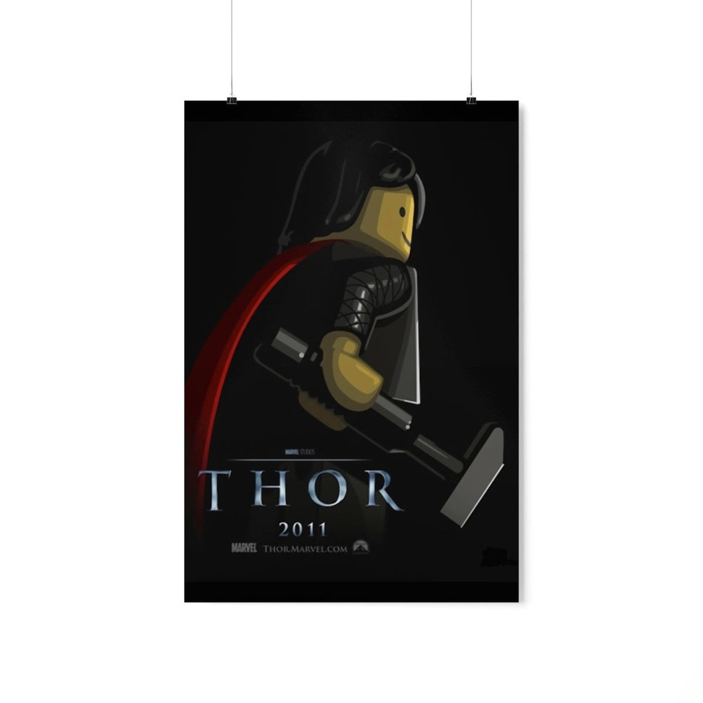 MOC NON LEGO Thor LEGO Movie Wall Art POSTER ONLY