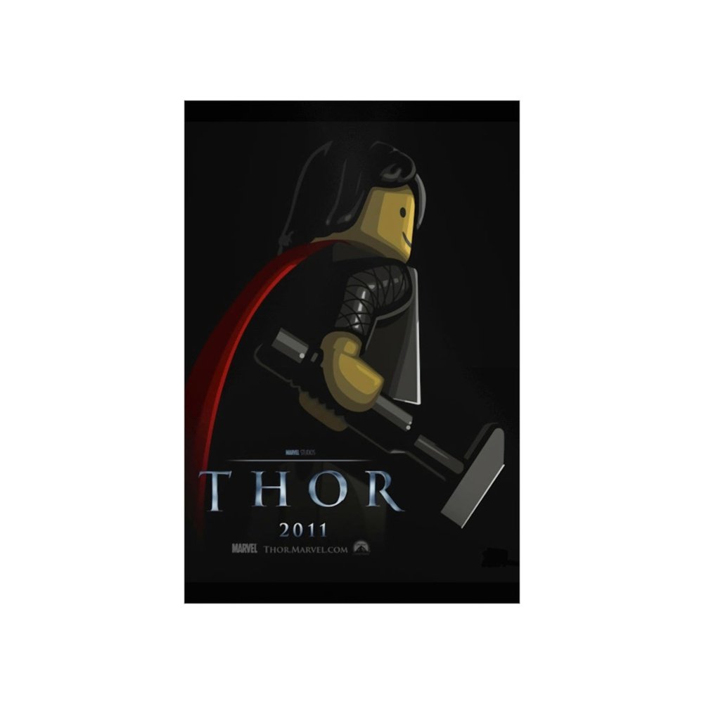 Thor LEGO Movie Wall Art POSTER ONLY Jurassic Bricks