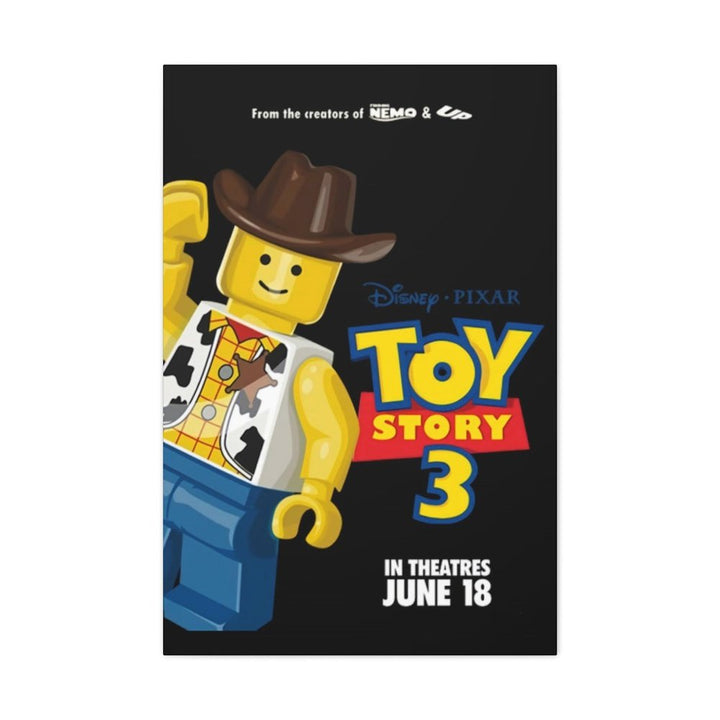 MOC NON LEGO Toy Story 3 LEGO Movie Wall Art Canvas Art With Backing.