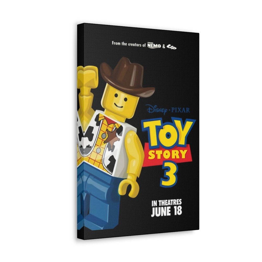 Toy Story 3 LEGO Movie Wall Art Canvas Art With Backing. Jurassic Bricks