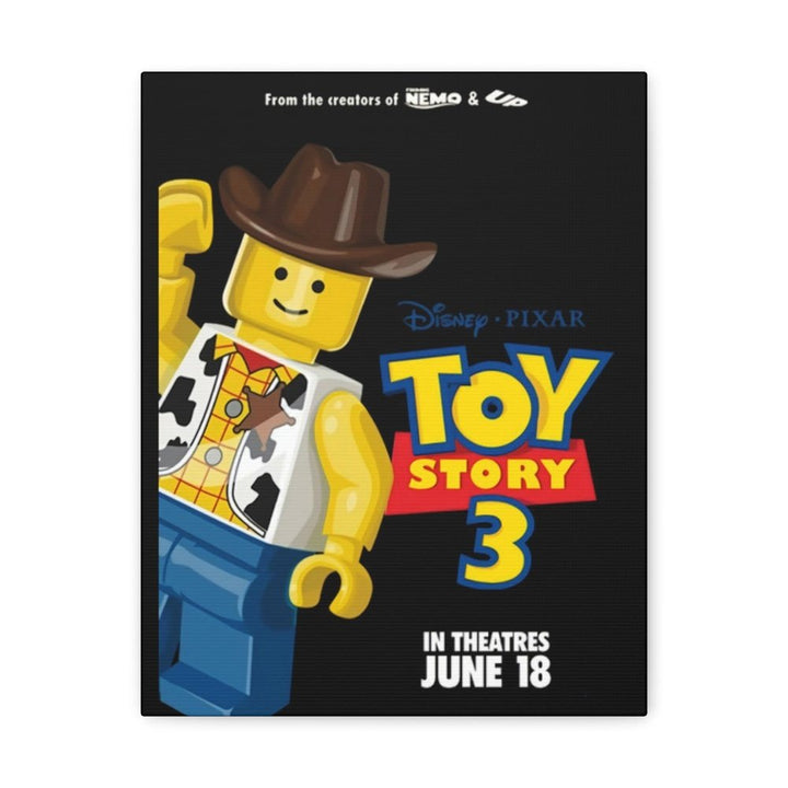 MOC NON LEGO Toy Story 3 LEGO Movie Wall Art Canvas Art With Backing.