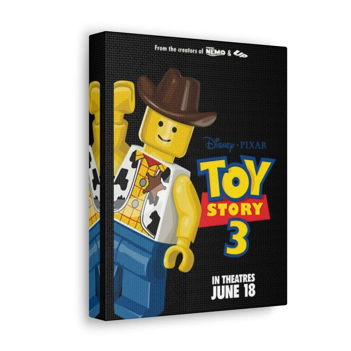 Toy Story 3 LEGO Movie Wall Art Canvas Art With Backing. Jurassic Bricks