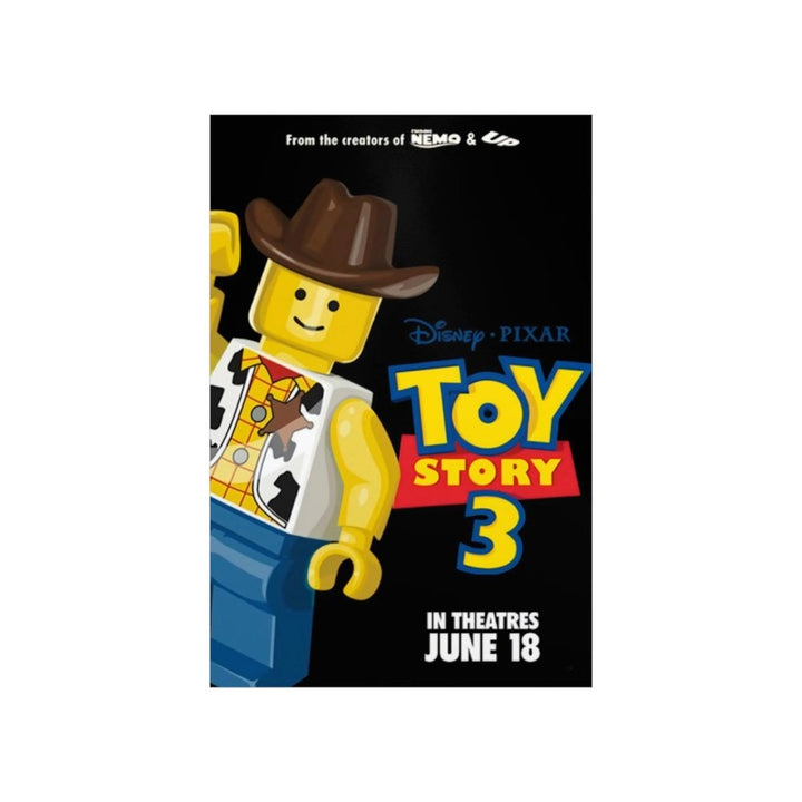 Toy Story 3 LEGO Movie Wall Art POSTER ONLY Jurassic Bricks