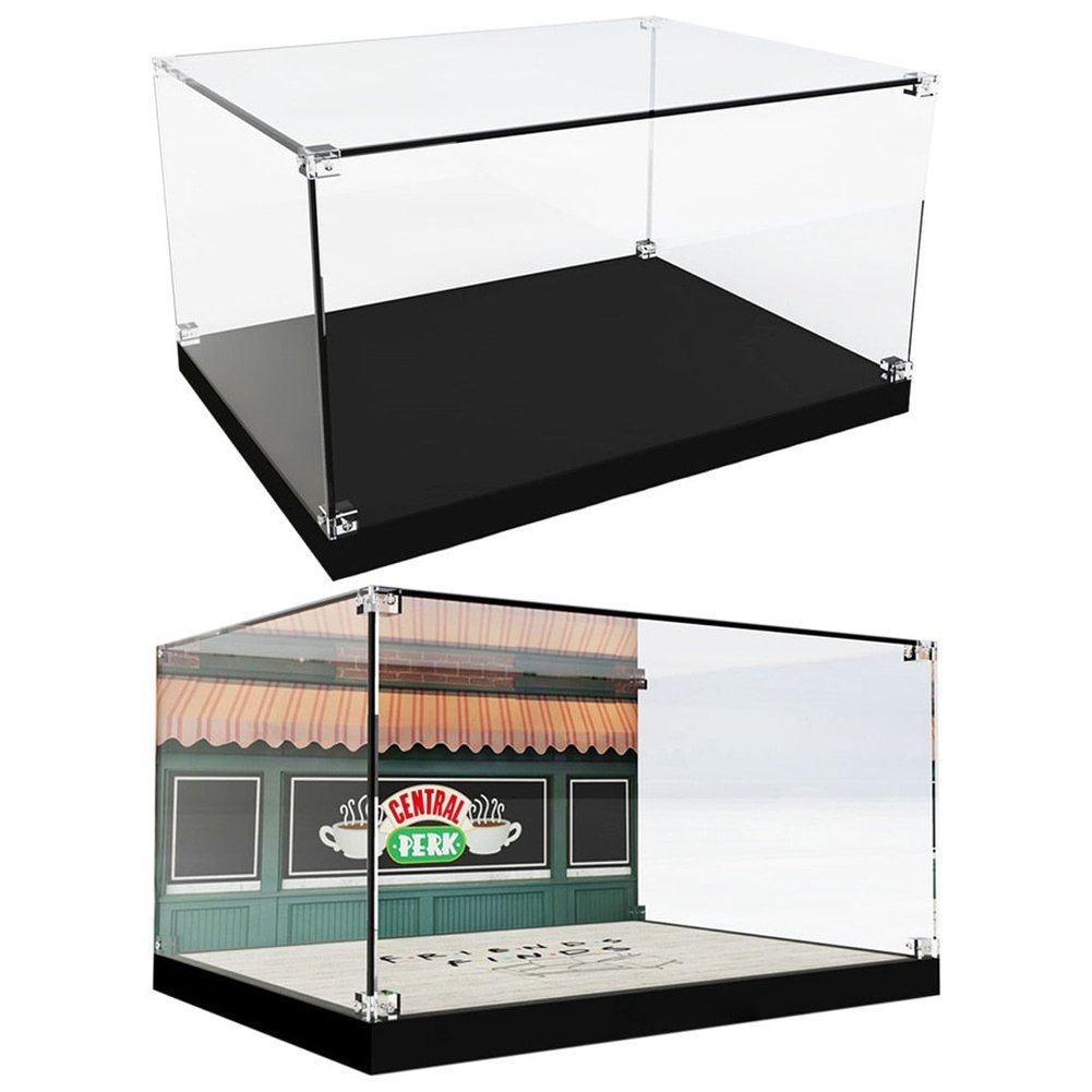 MOC Compatible Transparent Acrylic Perspex Dust proof Display Box Case ...