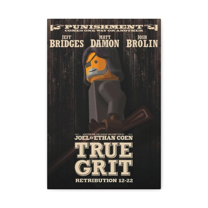 True Grit LEGO Movie Wall Art Canvas Art With Backing. Jurassic Bricks