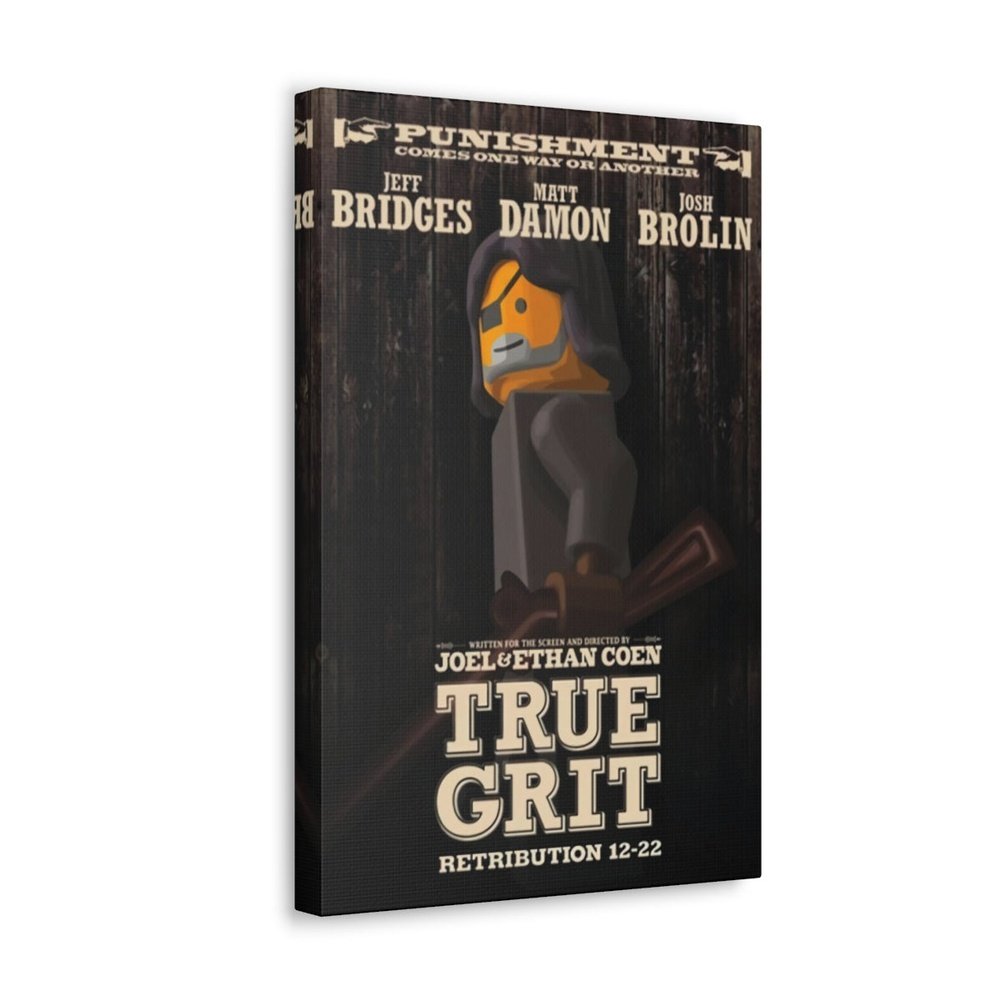 True Grit LEGO Movie Wall Art Canvas Art With Backing. Jurassic Bricks