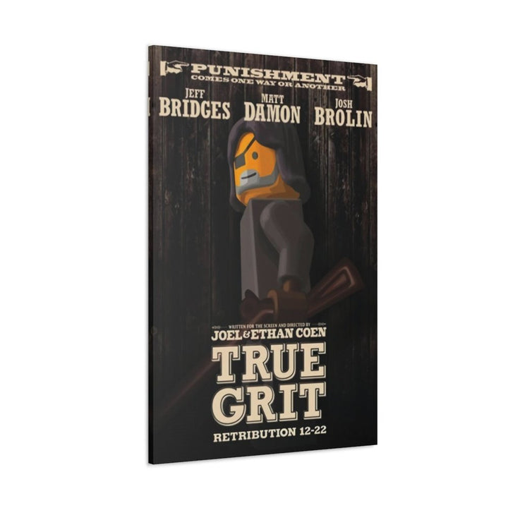 True Grit LEGO Movie Wall Art Canvas Art With Backing. Jurassic Bricks