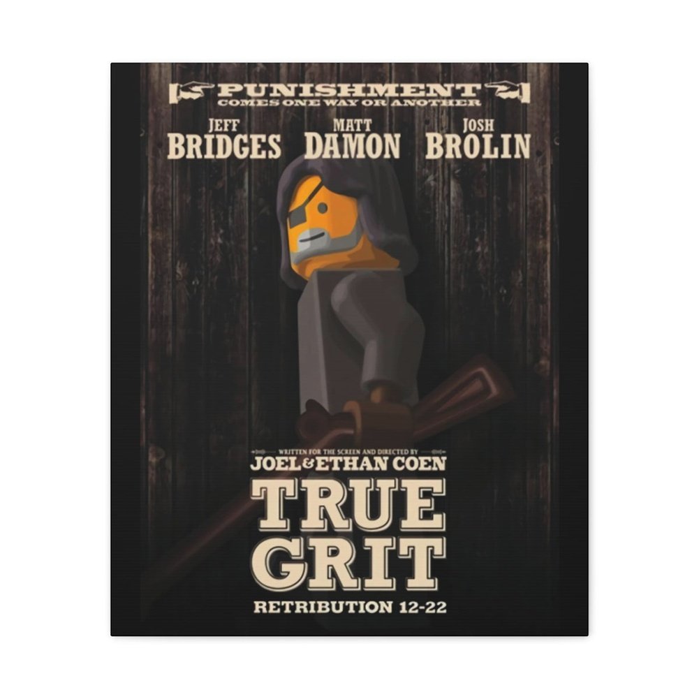 MOC NON LEGO True Grit LEGO Movie Wall Art Canvas Art With Backing.