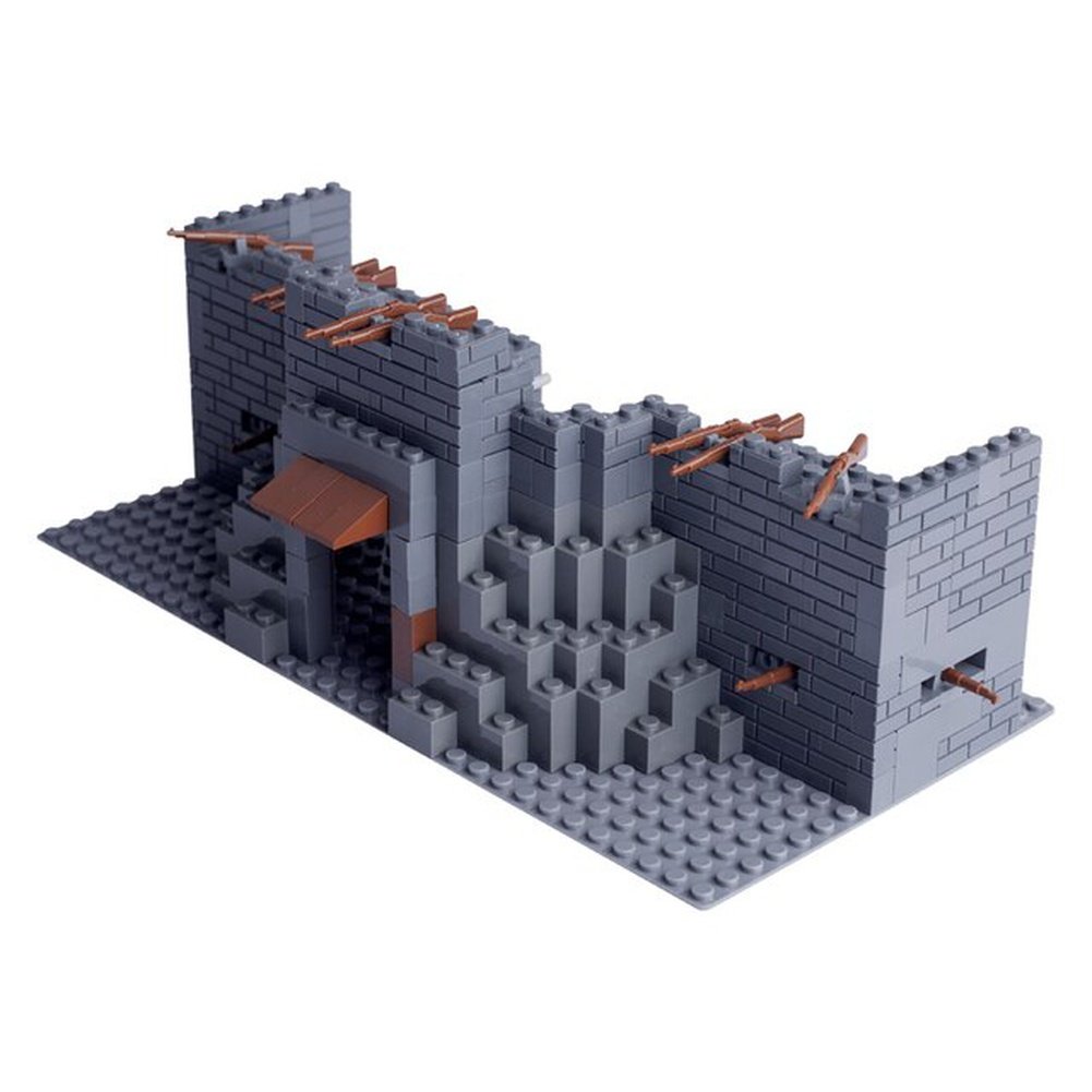 WW2 Military Accessories Building Blocks Sentry Towers Trenches Bunkers Ruins Soldiers Figures Gun Weapons Bricks Toys Kids J090 Jurassic Bricks