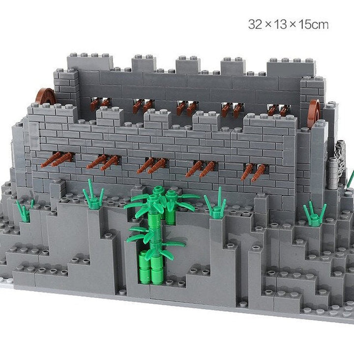 WW2 Military Accessories Building Blocks Sentry Towers Trenches Bunkers Ruins Soldiers Figures Gun Weapons Bricks Toys Kids J090 Jurassic Bricks