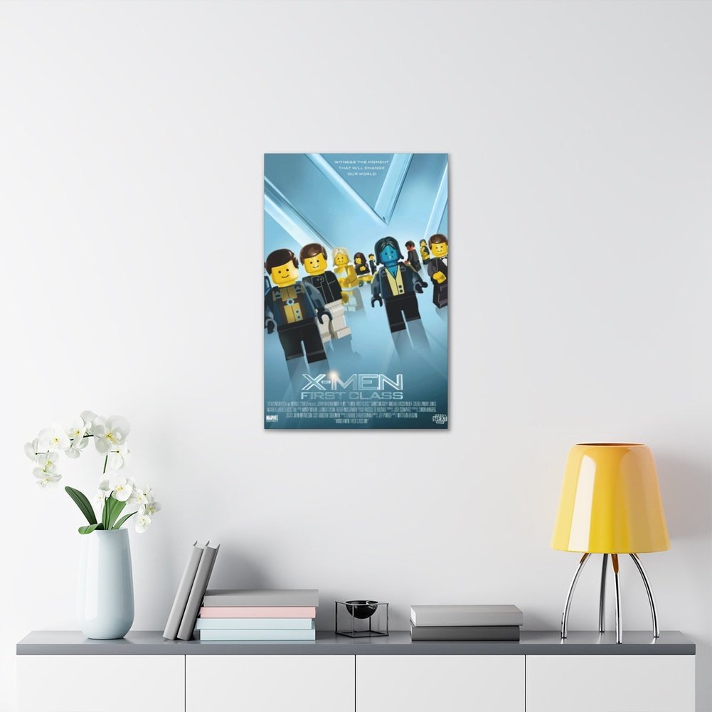 X-Men First Class LEGO Movie Wall Art Canvas Art With Backing. Jurassic Bricks