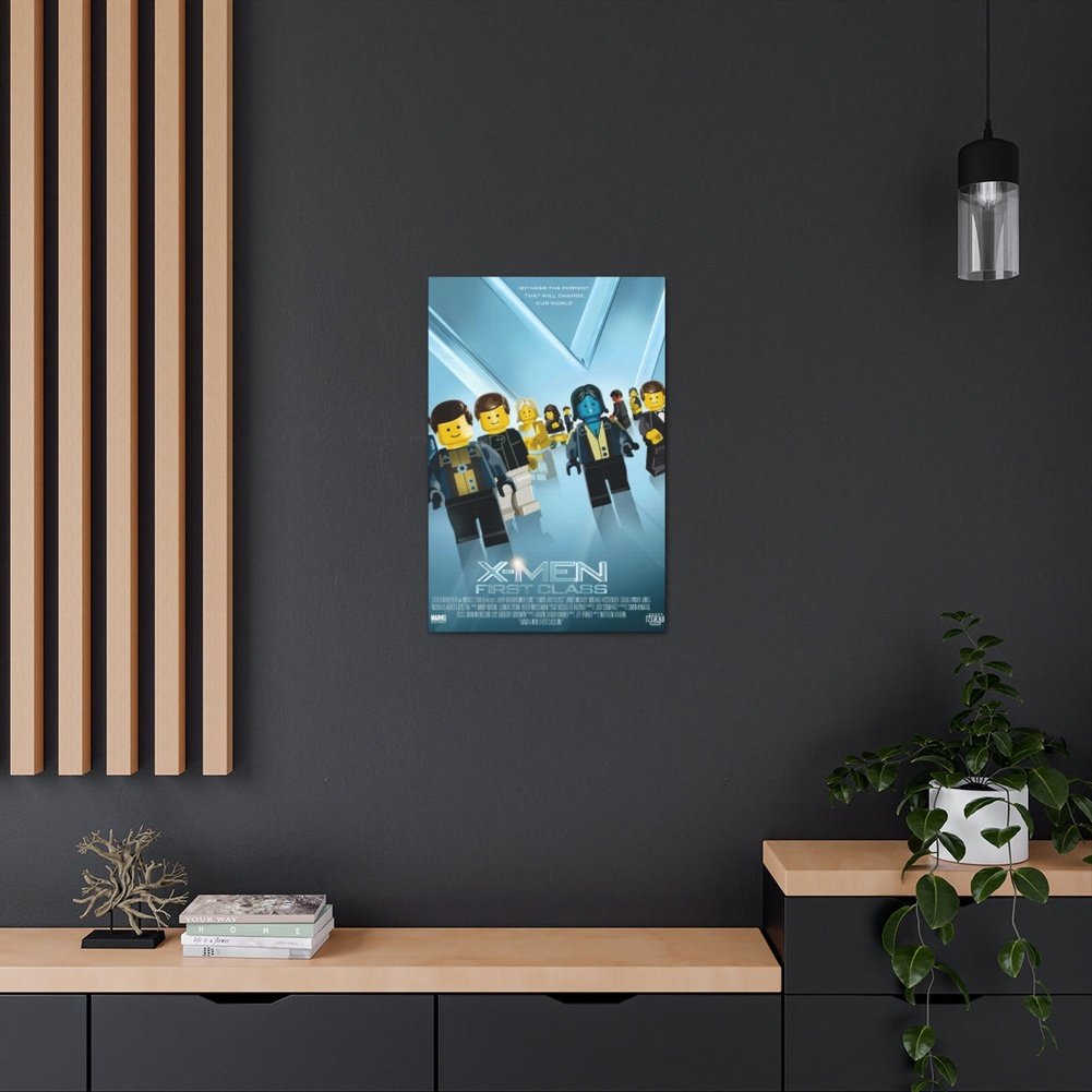 X-Men First Class LEGO Movie Wall Art Canvas Art With Backing. Jurassic Bricks