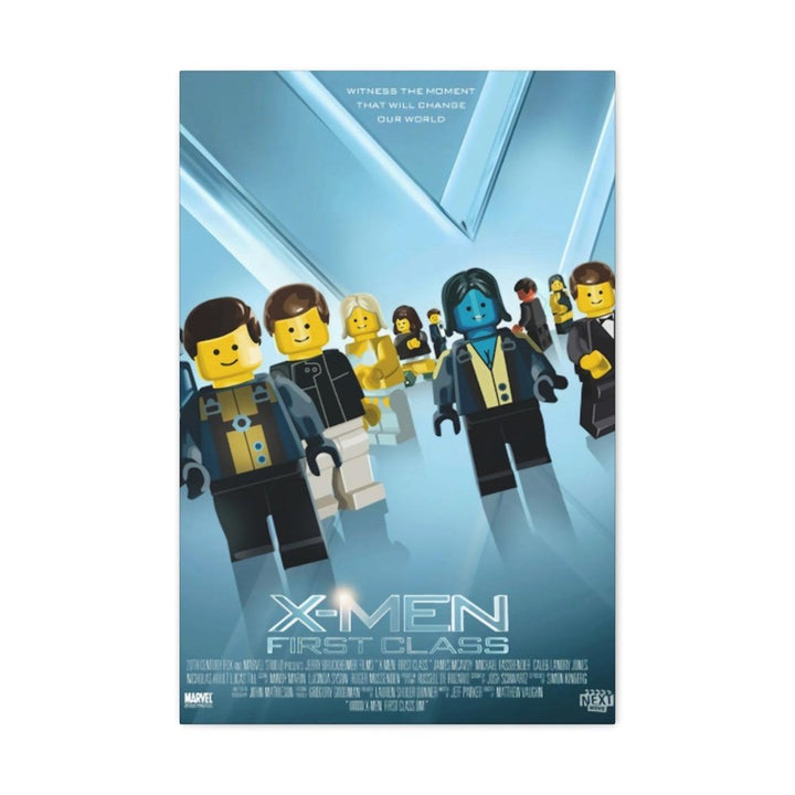 X-Men First Class LEGO Movie Wall Art Canvas Art With Backing. Jurassic Bricks