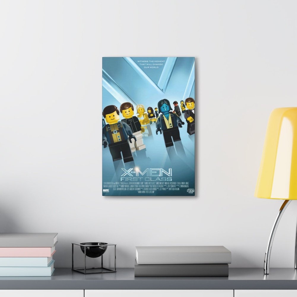 X-Men First Class LEGO Movie Wall Art Canvas Art With Backing. Jurassic Bricks