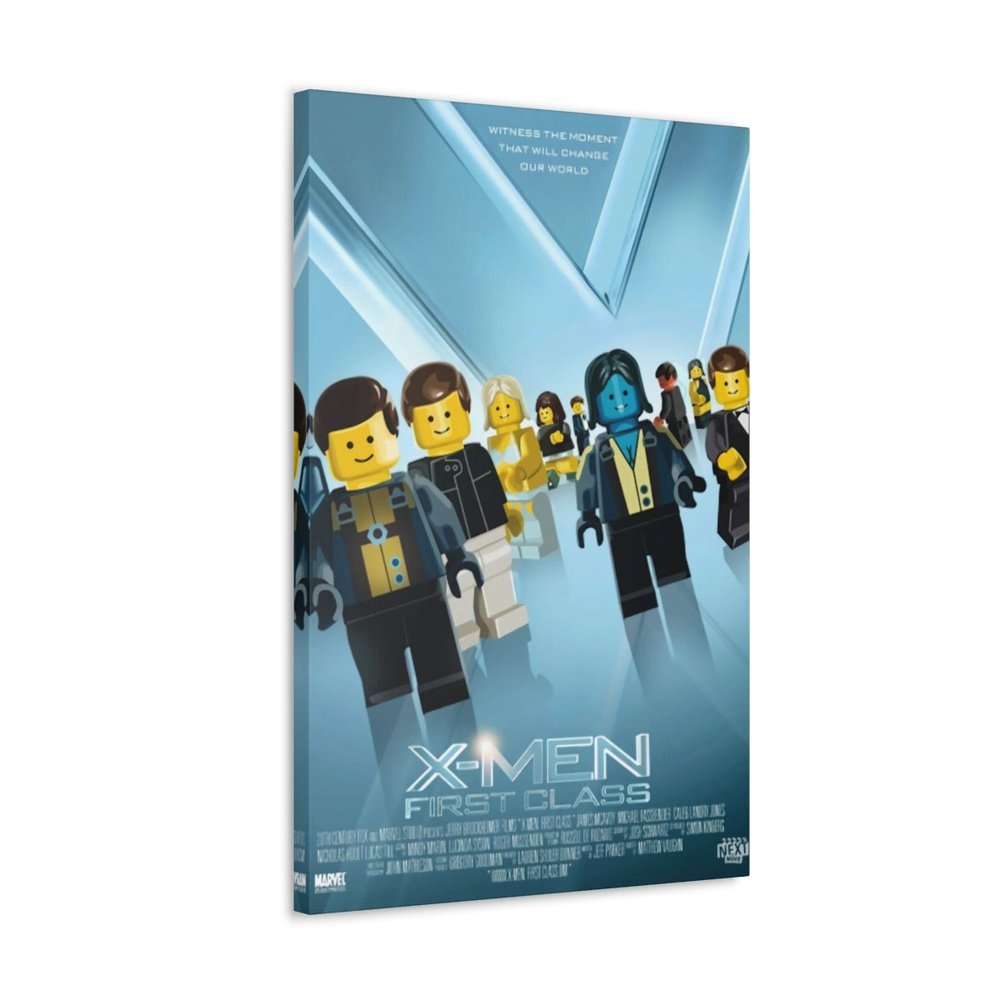 X-Men First Class LEGO Movie Wall Art Canvas Art With Backing. Jurassic Bricks