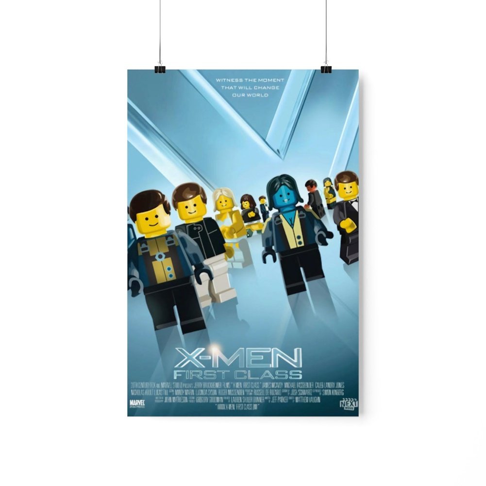 MOC NON LEGO X-Men First Class LEGO Movie Wall Art POSTER ONLY