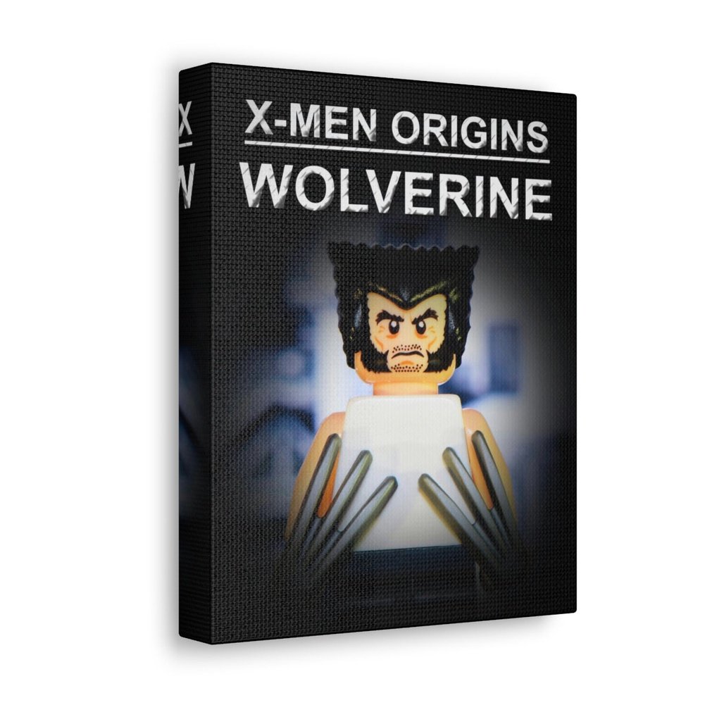 X-Men Origins Wolverine LEGO Movie Wall Art Canvas Art With Backing. K&B Brick Store