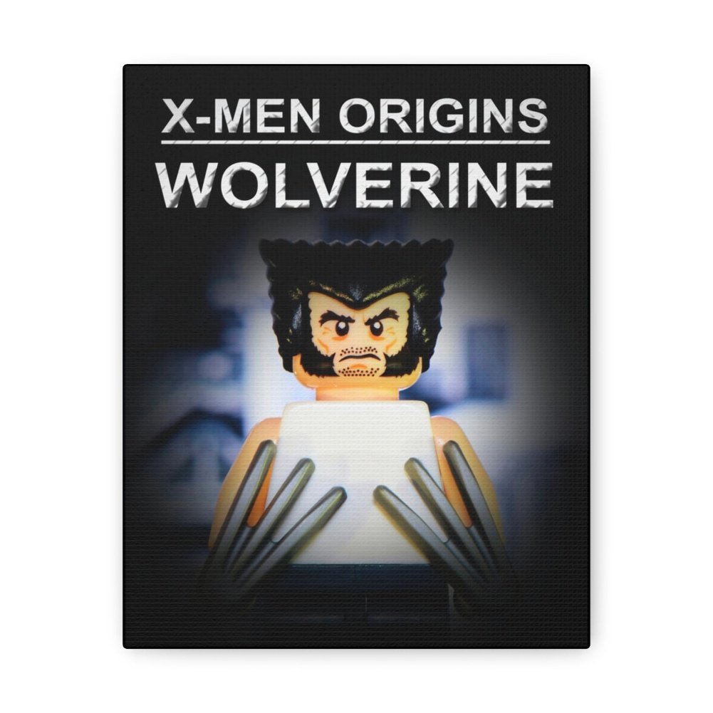 X-Men Origins Wolverine LEGO Movie Wall Art Canvas Art With Backing. K&B Brick Store