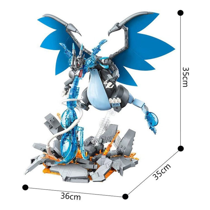 ideas New Style Anime Pokemon Building Blocks Charizard pikachu Squirtle Bulbasaur Assembly Model Educational Kids Toys For Gift K&B Brick Store